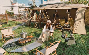 Tiệm cà phê cắm trại Square 39 độc lạ mới xuất hiện ở TP Thủ Đức