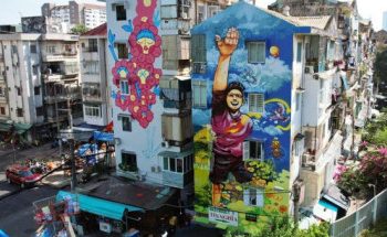 Phát hiện bức tường sống ảo mới toanh ở chung cư cũ tại Sài Gòn